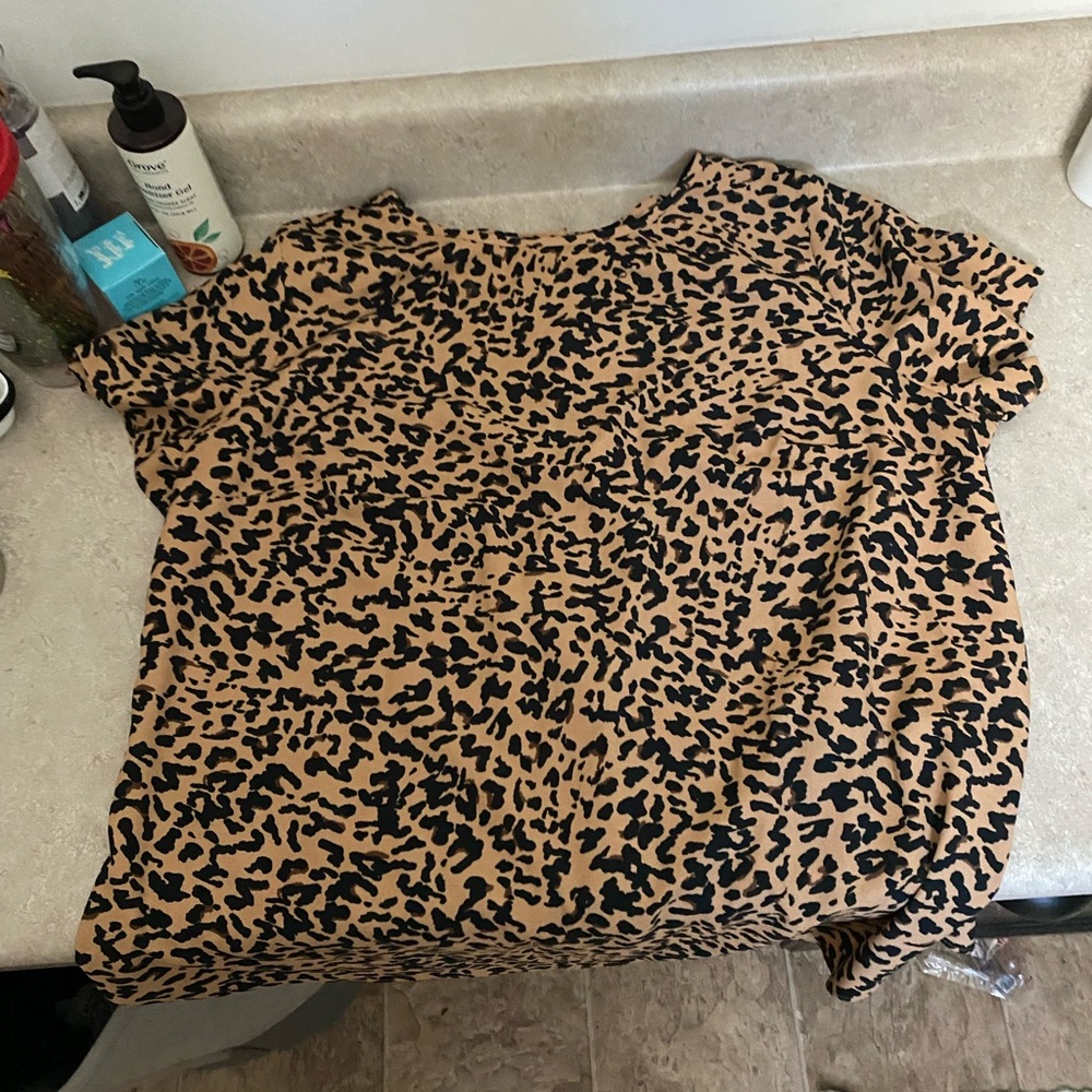 cheetah dress top